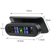 Sensores TPMS para coche, sistema de supervisión de presión de neumáticos, ordenador a bordo, diagnóstico Solar/USB, todoterreno, 4x4, accesorios para automóviles - details 6