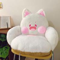 Cojín de Sitio de Gato Suave Kawaii Animal de Peluche para Sofá Decoración de Hogar Regalo para Niñas en Invierno - details 7