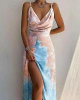 Irt largo con camisola, traje para mujer, cuello en V, sin mangas, largo hasta la rodilla perfecto - details 8