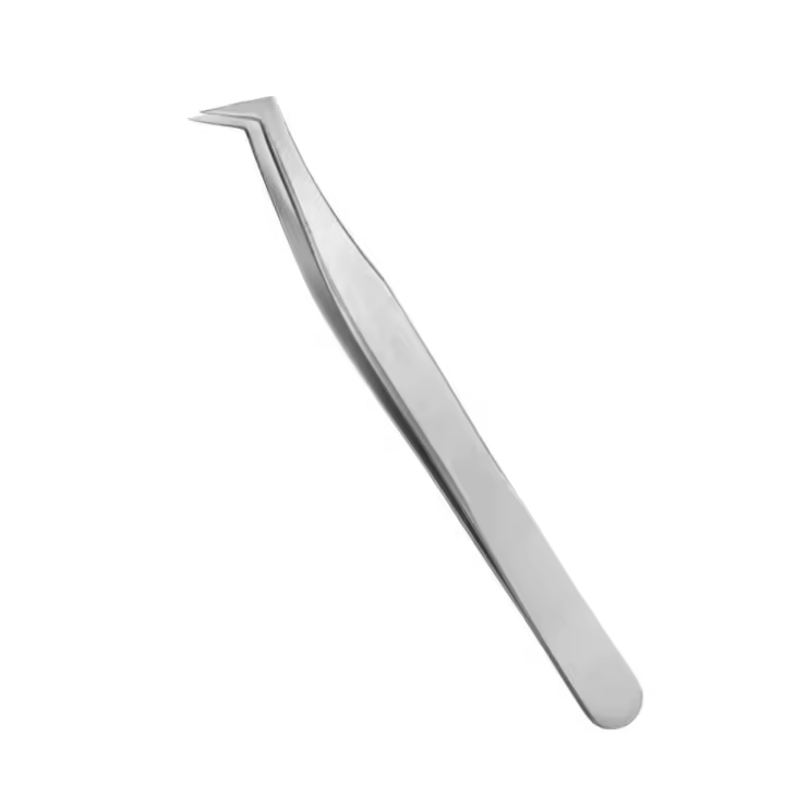 Pinzas para pestañas postizas, esteticista de pestañas, pinzas para injertos de pestañas, pinzas para cejas - 1