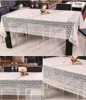 Orgullosas fundas protectoras de papel pintado semitransparente Ence blanco y rosa para fiestas de bodas, manteles bordados, paños de cocina, - details 10
