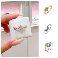 Anillo ajustable de plata con diamantes de imitación para pareja, joyería para el Día de San Valentín, anillo Celestial para niñas, 1 piezas-20 piezas - details 6