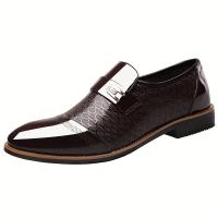 Zapatos de Negocios para Hombres Punta Afilada Cómoda Suela de Pegaje Oxfords de Negocios para Fiesta, Boda, Oficina - details 6