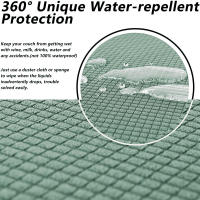 Funda de sofá Jacquard impermeable para sala de estar, cubierta de sofá ajustable, elástica, 4 asientos - details 4