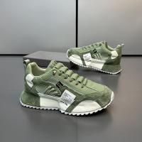 Zapatos cómodos de plataforma de moda para caminar al aire libre, trotar, acampar, zapatillas de deporte con cordones para hombres para todas las estaciones - details 0