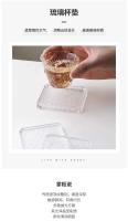 Juego de posavasos transparentes japoneses resistentes al calor, tapete antideslizante para taza de vidrio, taza de agua, accesorios para la ceremonia del té - details 1