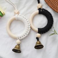 Colgante de Madera Natural con Campanas Cuerda de Algodón Orgánico para Dormitorio Infantil y Coche - details 7
