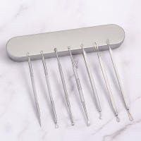 Acero inoxidable acné aguja set anti-acné clip de aguja de la belleza herramientas 7 PCS set - details 2