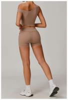 Conjunto de Yoga de Cintura Alta Ouwu Traje Deportivo de 3 Piezas Monos Deportivos para Mujeres - details 7
