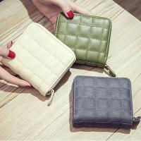 Cartera Corta para Mujer de Cuero PU Estilo Plaid con Hilo Cartera Pequeña con Cierre de Cremallera Bolsa para Tarjetas y Monedero Elegante - details 10