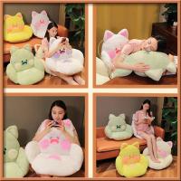Cojín de Sitio de Gato Suave Kawaii Animal de Peluche para Sofá Decoración de Hogar Regalo para Niñas en Invierno - details 17