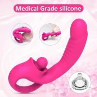 Empaque privado Vibrador Dildo Sexy Para Lamer Vibro Lengua hine Juguetes para Clítoris Varita de Clítoris Masturbador Sexual Sugador Estimulador Punto G Femenino - details 0