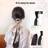 Horquilla de perlas, cinta de flores, cola de caballo en capas, extensión de cabello, cola de caballo, postizo, hada suave, cola de caballo larga y recta, peluca - details 8