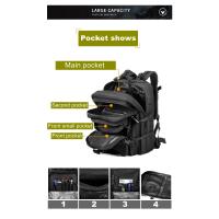 Mochila impermeable de nailon 35/45/50L 900D, mochilas militares para exteriores, deportes tácticos, Camping, senderismo, pesca, bolsa de caza - details 3