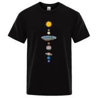 Camiseta con Estampado de Planetas del Sistema Solar para Hombre, Prenda Holgada, Manga Regular, Diseño Cósmico, Ropa de Moda, Informal, Gran Tamaño - details 12