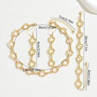 Conjunto de collar y pendientes de pulsera para mujer, diseño de flor de ciruelo, collar largo - details 3