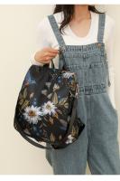 Mochila antirrobo vintage para mujer, bolso de hombro de viaje, mochila negra informal, flores, regalo para madre - details 15