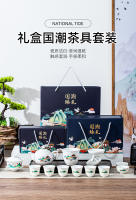 Juego de Kung Fu de Jade gordo de oveja para el hogar, cubierta de té de porcelana blanca Dehua, tazón, tetera, taza de té, caja de regalo de cerámica - details 0