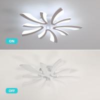 Plafón LED Regulable Control Remoto 48W 5400LM 3000K-6500K Día 70cm Ideal para Sala de Estar, Dormitorio, Comedor, Baño, Pasillo Blanco - details 23