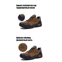 TaoBo, zapatos de senderismo de estilo clásico para hombre, zapatos deportivos de nieve con cordones de piel, zapatos de montaña con suela acolchada para hombre, zapatos de Trekking - details 3