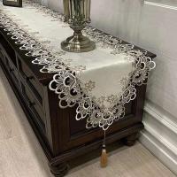Camino de bordado ENCE, mantel mesa de comedor y mesa de centro, mueble TV, zapatero, paño toalla antirayaduras - details 0