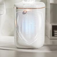 Cubo de basura inteligente de 20L, cubo de basura eléctrico impermeable, automático, para cocina, baño, inodoro, con Sensor, blanco - details 3