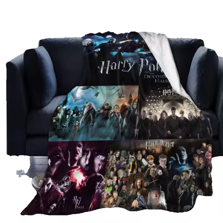 Manta de franela de Harry Potter, micromanta ultrasuave de lujo para cama, sofá, silla, dormitorio, manta de viaje, X413 - 1