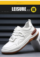 Cuero de vaca, cuero genuino, transpirable, versátil, deportivo, casual, zapatos para hombre - details 7