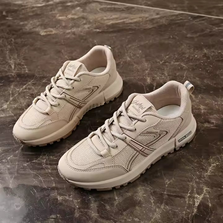 Zapatillas Blancas Transpirables de Estilo Coreano para Mujer Primavera-Verano 2025 - 1