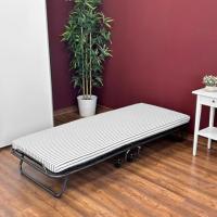Cama Plegable Práctica y Funcional 80 x 190 cm con Almohada Estructura de Metal con 4 Ruedas - details 1