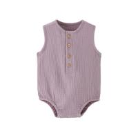 Mono de lino y algodón para bebé recién nacido, pelele sin mangas, suave, agradable para la piel, cómodo y fino, Verano, 100% - details 7