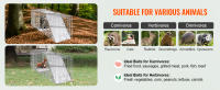SucceBuy Trampa para jaula de animales vivos, trampa plegable de hierro galvanizado para gatos callejeros, conejos, ardillas, mapaches, marmotas, zarigüeyas - details 4