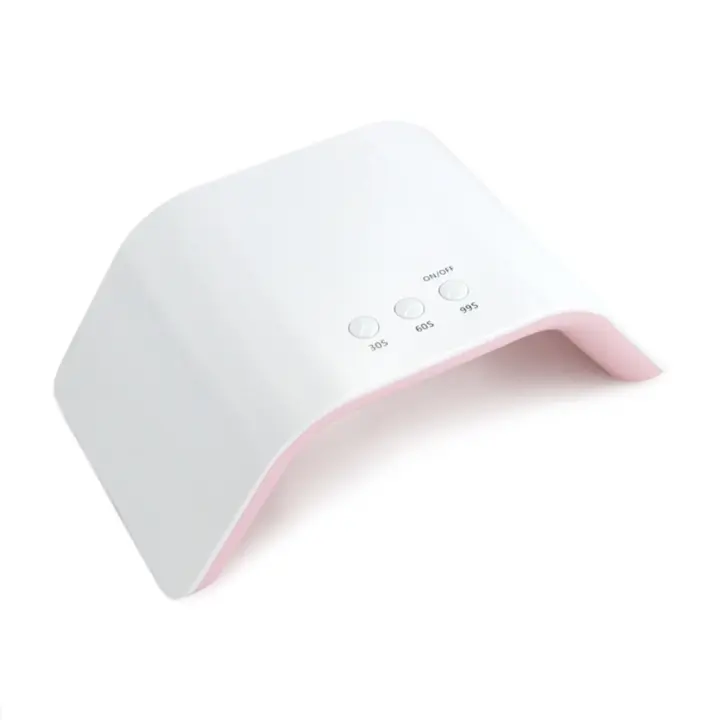 Lámpara de Secado de Uñas KADS 24W Rosa UV LED 15 LEDs Móvil Conectable Máquina de Manicura Profesional para Terapia de Gel - 1