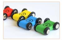Coche de carreras de inercia para niños, 4 piezas, pista de madera, deslizamiento, Mini tren Digital, accesorios, Juguetes - details 4