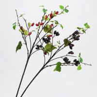 Ramas artificiales de morera de plástico, elegantes ramas de frutas de frambuesa hechas a mano, plantas falsas flexibles, tienda de Hotel - details 12