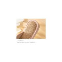 Zapatillas de lino antideslizantes para hombre y mujer, zapatos transpirables, planos de cáñamo de algodón cómodos, informales, para el hogar y el dormitorio - details 3
