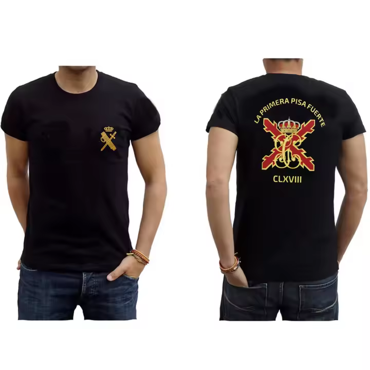 Camiseta Guardias Jovenes Valdemoro Española. Nuevo Camiseta 100% de algodón de manga corta con cuello redondo, camiseta informal para hombre - 1