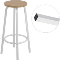 Cocina Silla de Comedor Taburete Alto para Salon Cocina Estructura de Metal, Asiento de - details 3