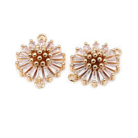 Colgantes de Encanto de Margarita de Brass de 18K Oro 4PCS Diamante Falo Joyería de Moda China - details 13