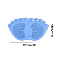 Alfombrilla antideslizante para baño con forma de dedo del pie, con ventosas, alfombrilla para suelo de ducha de seguridad, cómodo Pedal suave para inodoro - details 0