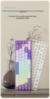 Heijue AK680 teclado mecánico juego teclado intercambiable en caliente con cable eje de té inalámbrico de doble modo eje rojo 68 teclas - details 6