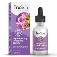 TruSkin Longevity Bakuchiol Serum – Suero facial rejuvenecedor con células madre de arándano rojo y algas de nieve – Alternativa suave de retinol para envejecimiento saludable – Mejora la apariencia de las arrugas, 1 fl oz - details 0