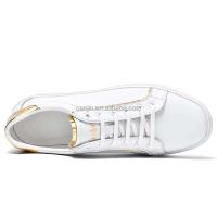 Nuevos zapatos al por mayor de Color oro blanco con capa superior de vaca para hombre, zapatillas clásicas puras de diseño 36-47, calidad de marca, mercado de Dubai - details 4
