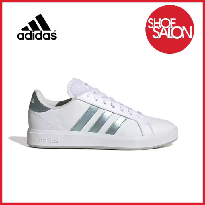 Leten Grand Court Base 2.0 Zapatos de mujer Blanco nube/Magic Grey Met/Grey Two JH9384 Calcomanía - 1
