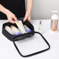 Bolsa de Viaje Portátil Organizador de Cosméticos Impermeable Grande Pocete de Almacenamiento de Maquillaje Transparente para Mujeres - details 1