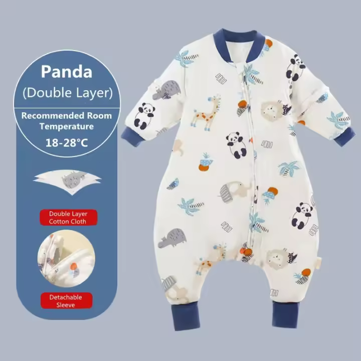 MOV-Saco de dormir Grués de dos patiitas with Mangas desmontables para niños y niñas, para Invierno - 1