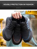 Zapatos de trabajo ligeros y transpirables para hombre, cómodos zapatos de seguridad suaves, zapatos de seguridad estándar europeo, zapatos deportivos con punta de acero - details 10