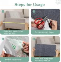 Cartón autoadhesivo para gatos, protector de sofá con rascador y alfombrilla antiarañazos, accesorios duraderos para muebles para gatos - details 7