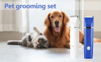 Cortapelos para perros 4 en 1 para peluquería, tijeras para perros, traje de belleza, recortador de garras de bajo ruido, recargable, maquinilla de afeitar inalámbrica para pulir uñas, adecuado para gatos, perros y otras mascotas pequeñas - details 0