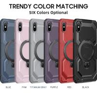 Funda de Silicona para iPhone XS Max A Prueba de Golpes, Soporte de Anillo de Coche Magnético - details 0